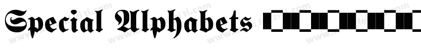 Special Alphabets 10字体转换